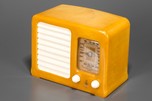 Emerson BM258 Big Miracle Catalin Radio in Yellow w/ Ivory